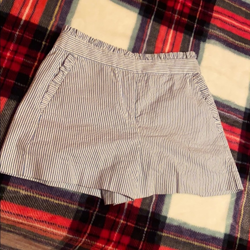 J. Crew seersucker shorts